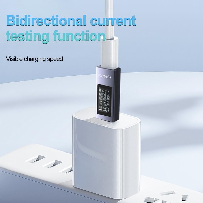 KWS-2301C Type-C Tester DC 4-30V Voltmeter Amperimetor Voltage Current Meter Ammeter Detector Power Bank Charger Indicator
