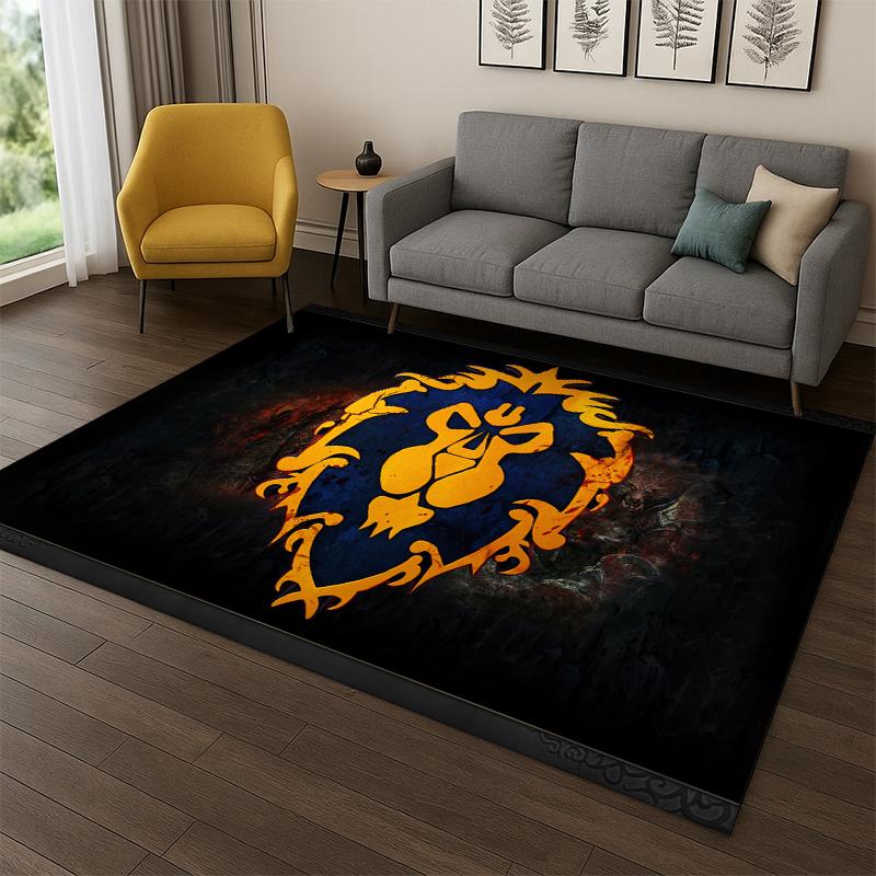 Demon Hunter Arthas World of Warcraft WOW Game Carpet Rug for Bedroom Living Room Sofa Doormat Home Decor,Area Rug Non-slip