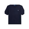 Polo Ralph Lauren Solid Color Small Pony Embroidered Crew Neck Short Sleeve Knit Shirt Men Tops Deep-Blue MNPOSWE1N820038-400