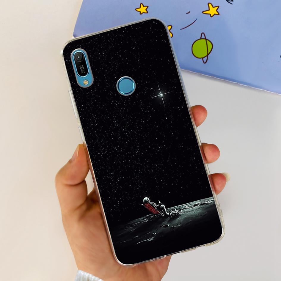 For Huawei Y6 2019 Case Y6 Pro 2019 Back Cover Popular Butterfly Astronaut Soft Silicone Phone Case For Huawei Y6s Y 6 2019 Capa