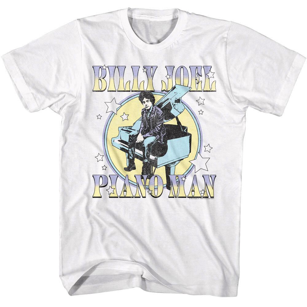 Billy Joel Pastel Piano Man Men T Shirt Pop Star Music Concert Tour Merch S