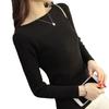 Autumn Winter O Neck Pullover Sweater Knitted Women Fashion Bottoming Shirt New Casual Long Sleeve Knitwear Versatile Tops Solid Color Simple Clothing