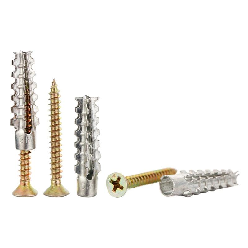 30 Sets Stainless Steel Drywall Concrete Drilling Plug Expansion Bolt Fasteners Self-Tapping Screw And Expansion Tube Anchor Kit