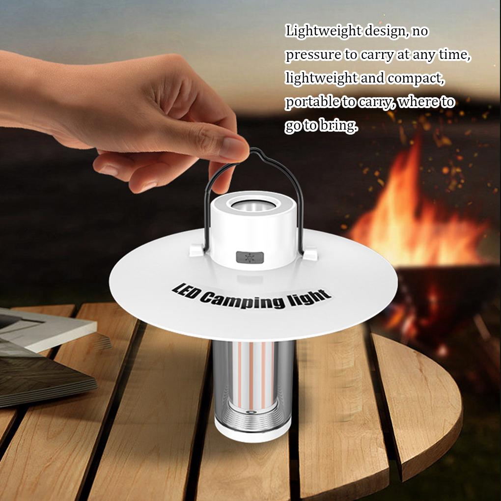 Camping Light Type-C Lantern Outdoor Lamp LED Removable Cover Tent Supplies Waterproof Floodlight Hanging Pendent