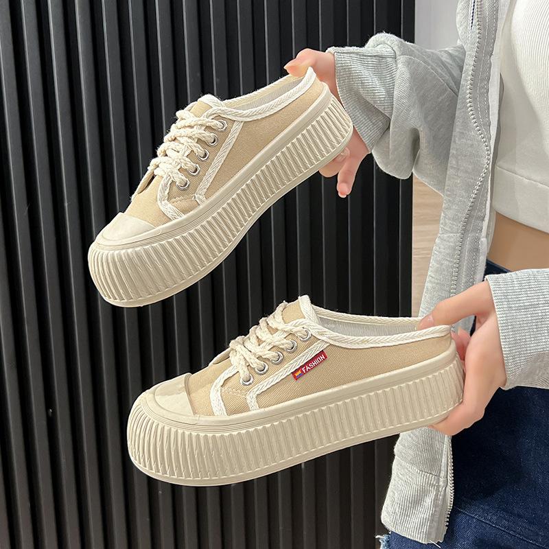 

New platform white shoes women s fashion breathable casual shoes trendy shoes women s board shoes cute wind light versatile shoes 40