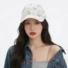 Lace Bow-knot Rhinestone Baseball Cap Sun Protection Lightweight Breathable Sun Hat All-match Adjustable Beach Hat