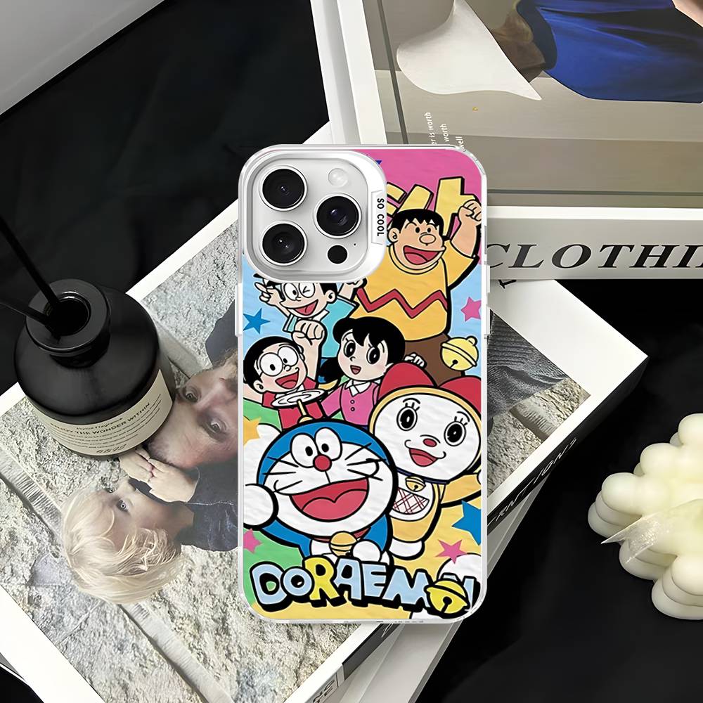 Cartoon D-Doraemons Phone Case For IPhone 16 15 14 13 12 11 Pro Max 17 Plus Colorful Cover