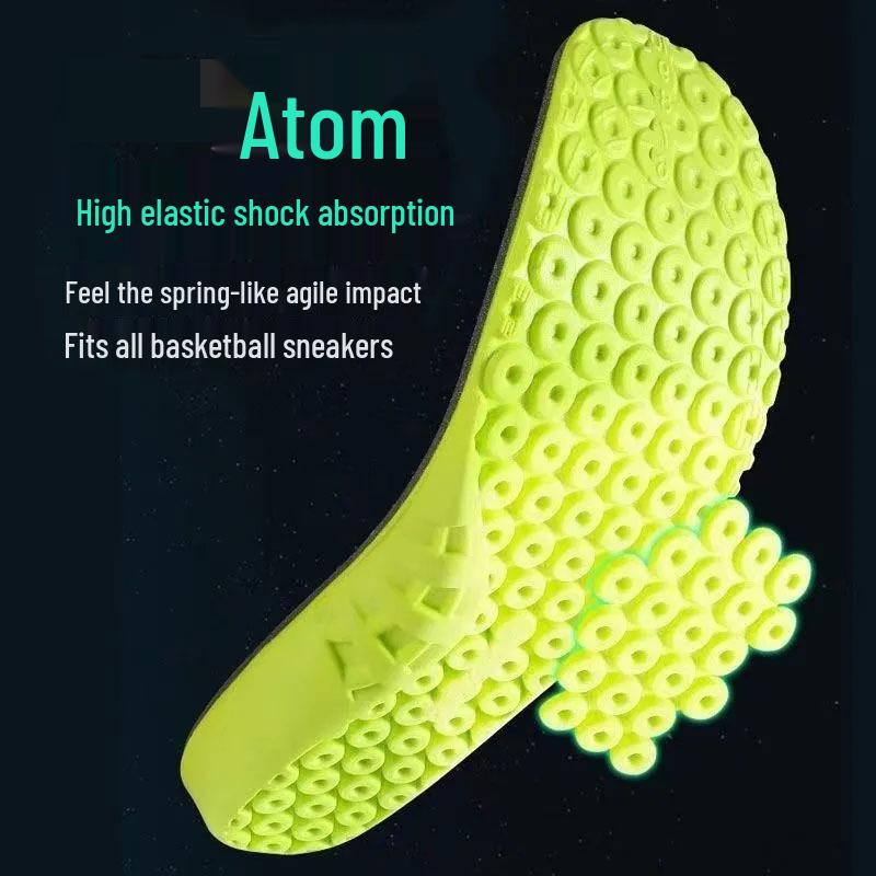 Thickened Summer Sports Insoles for Men & Women - Sweat-Absorbent, Shock-Absorbing, Soft, Comfortable, Height-Increasing Basketball Insoles