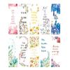 30pcs/Box Beautiful Flower Bookmarks Message Cards Book Notes Paper Page Holder for Books School Office Supplies Stationery