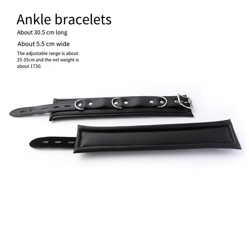 Fournitures pour adultes, jouets de bondage, mains liées, fournitures pour adultes lâches, menottes rouges groupées, jouets en cuir pour couple réglables