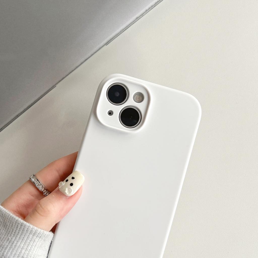 Applicable to Apple 16 solid silicone mobile phone case, all-inclusive anti-drop iPhone16Promax solid color simple protective case
