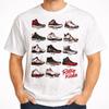 Vintage Retro Sneaker Grafik T-Shirt Streetwear Schuhgeschichte Shirt Unisex S-3XL