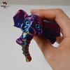 3D Printed Cartoon Elephant Toy with Movable Limbs and Ears - Children's Gift Ornament