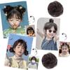 YIBOOOM Curly Scrunchies (2-Piece Set), Perfect for Wigs, Buns, and Small Chignons, Perfect for Kimono, Shichi-Go-San, Coming-of-Age Ceremonies, and