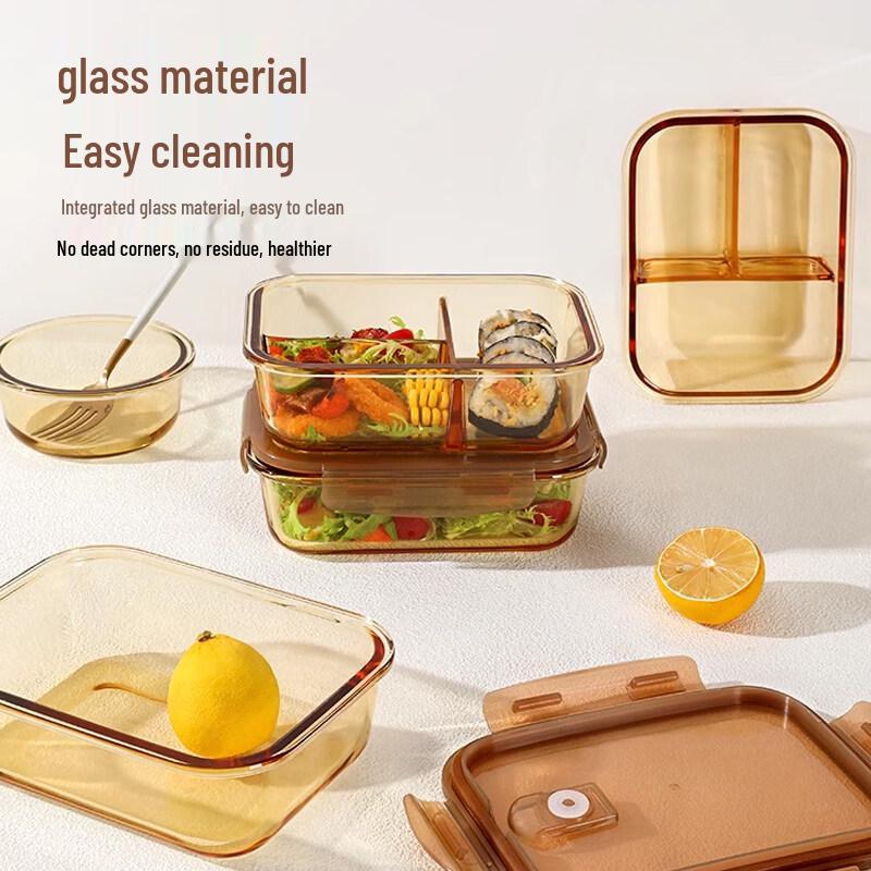 ZISIZ Microwave-Safe Glass Food Container