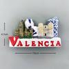 Valencia Castle Fridge Magnet Spain Travel Souvenir Cuenca Tenerife Menorca Resin Craft For Home Kitchen Decoration
