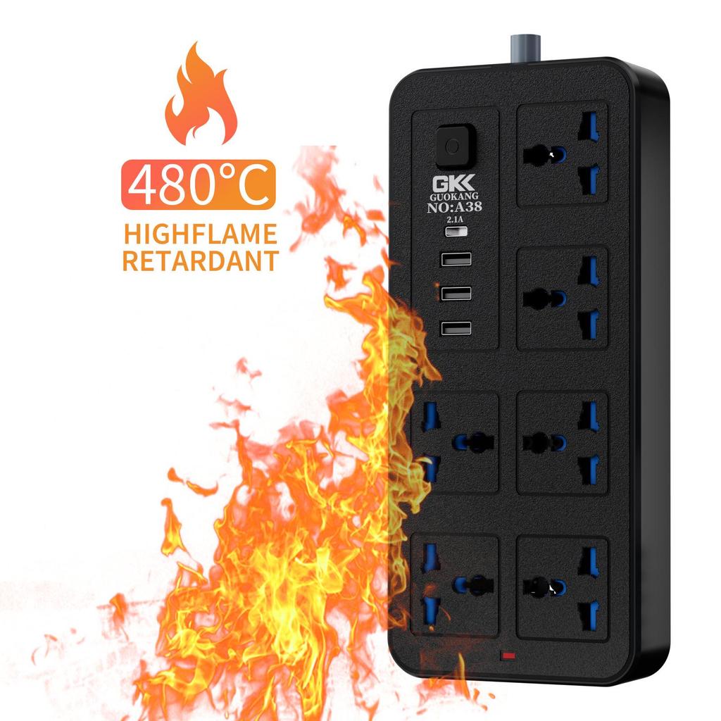 UK Standard Power Strip: Multi-Socket Panel with USB and Extension Cord