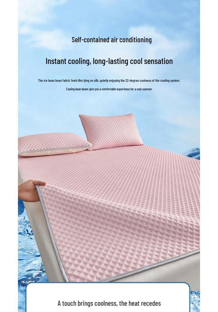 Ice Silk Cool Mat - Non-slip Bed Sheet for Summer