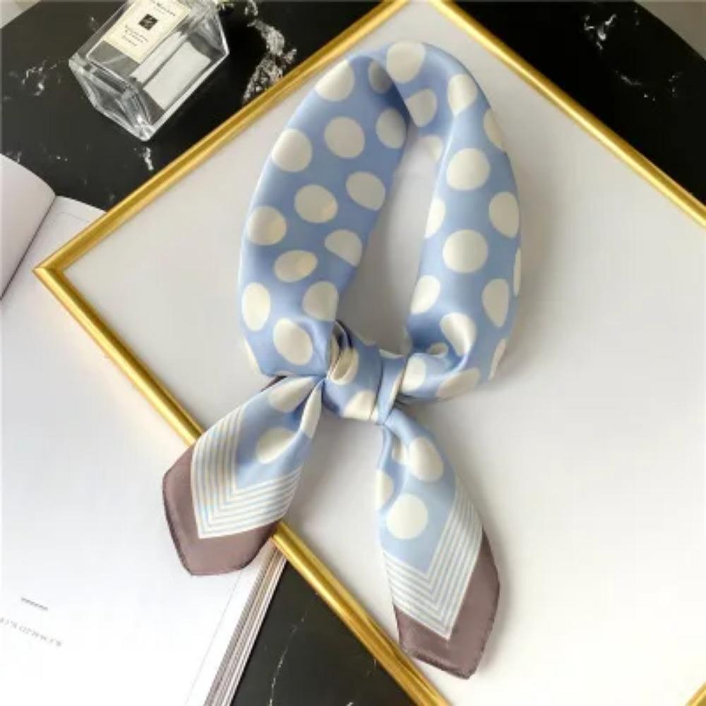 2025 Summer Luxury Brand Silk Scarf Square Women Shawls And Wraps Fashion Office Small Hair Neck Hijabs Foulard Scarves 70*70cm