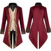 Medieval Cosplay Tuxedo Steampunk Vintage Victorian Long Sleeve Windbreaker Medieval Vintage Suit Prince Costume For Men