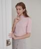 BIBYSEOB Half-Neck Frill Turtleneck Baby Pink [T41]