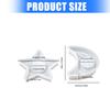 Multipurpose Sturdy Silicone Moon Star Candle Holders Mould Set Portable for Resin Plasters Craft Supplies Assorted Size