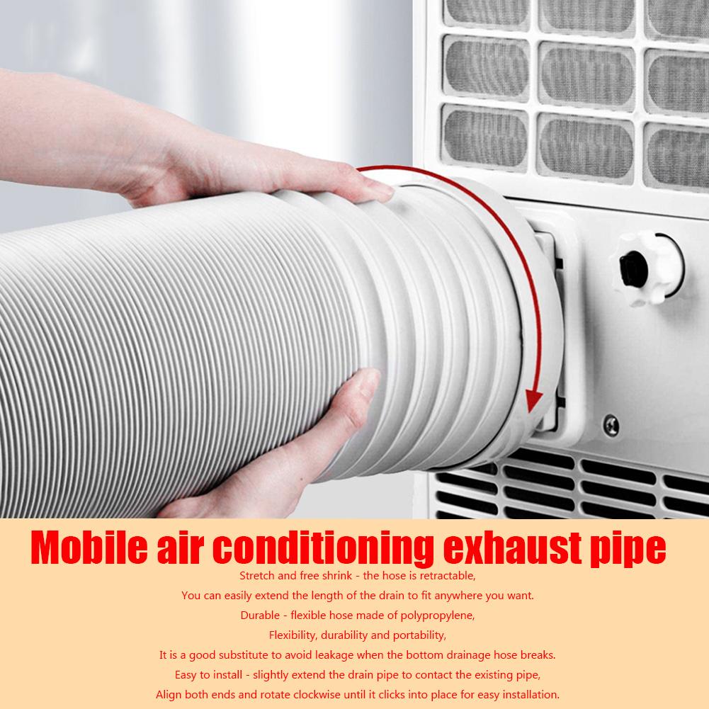 130/150mm Duct Extension Pipe Flexible Hose for Mobile Air Conditioner Exhaust Hose Vent Tube Pipe Connector Interface Adapter Air Filters 7
