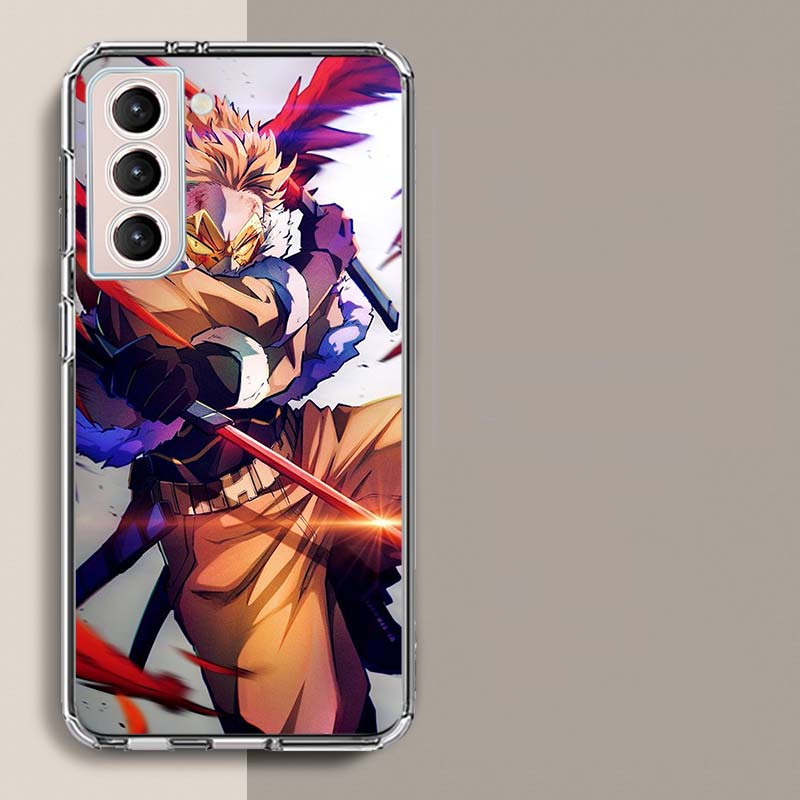 Anime MHA Hawks BNHA Phone Case For Samsung Galaxy S25 Edge S24 S23 FE S21 S20 S10 Plus S22 S26 Ultra Cover Clear Cases TPU Capa Samsung S22 Ultra