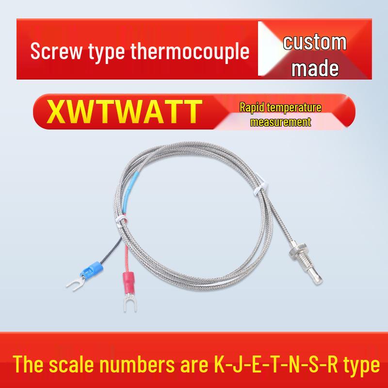K-Type M6 Screw Thermocouple Temperature Sensor Probe and Wire