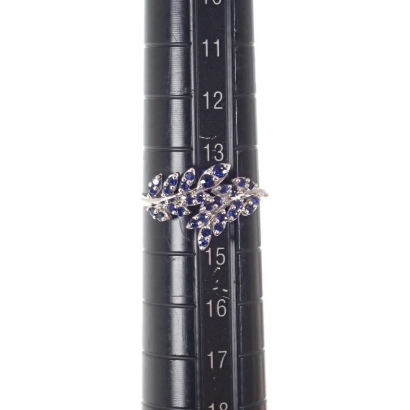 no brand  #14(JP Size) ring blue K18 white gold Women