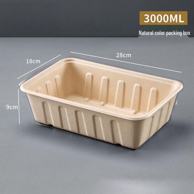 Mudisi Disposable Rectangular Takeout Salad Container