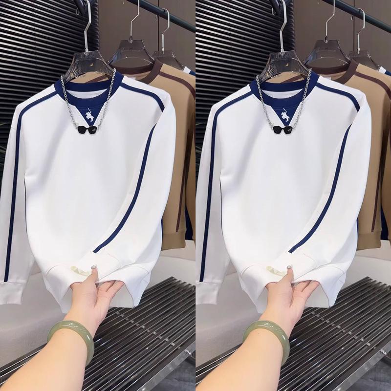 

Autumn Men s Versatile Hoodie: Trendy, Youthful, Casual Solid Color Top XL білий