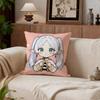 Frieren Beyond Journeys End Cushion Cover Cushion Cover Set 4Pcs 50x50 45x45 40x40 Pillowcase Decorative Sofa Home Decor