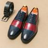 Fashion Color Matching Men's Casual Shoes 2024 Leather Lace-Up for Men Stylish Oxfords Shoes Male Comfortable Business Shoe Men's Shoes