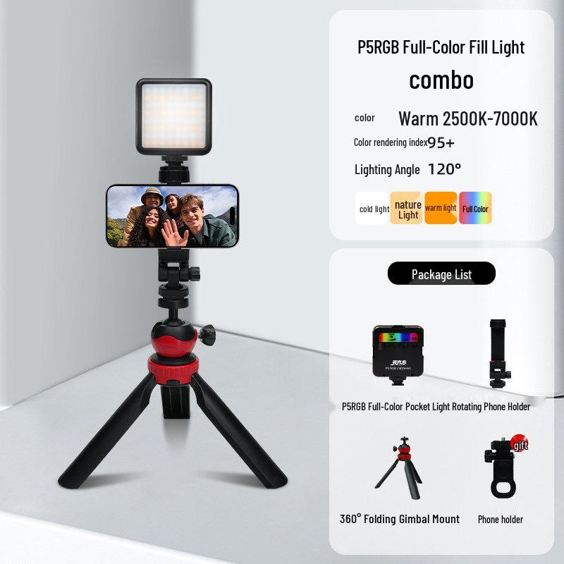 Yingkexi Mini RGB DSLR Camera Fill Light for Photography & Live Streaming