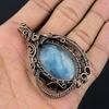 Moonstone 999 Copper Wire Wrapped Pendant, Handmade Gemstone Pendant, Gift For Mom Antique Jewelry
