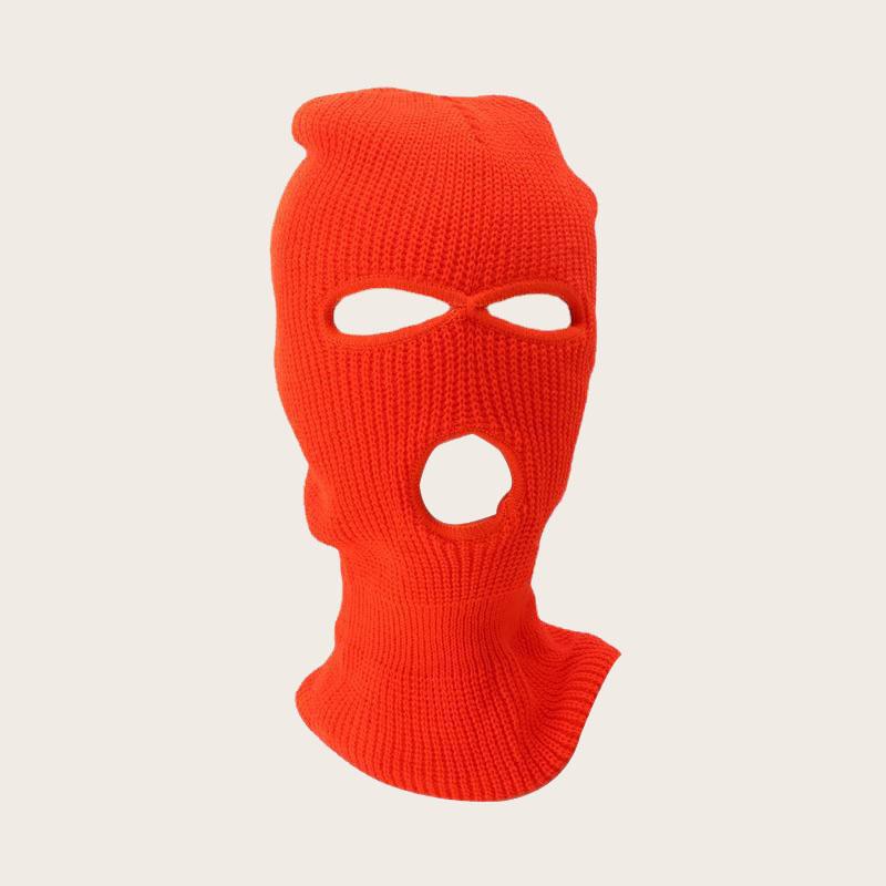 2026 New Black White 3 Hole Full Face Ski Mask Balaclava for Men Women Army Tactical CS Windproof Knit Beanies Winter Warm Caps