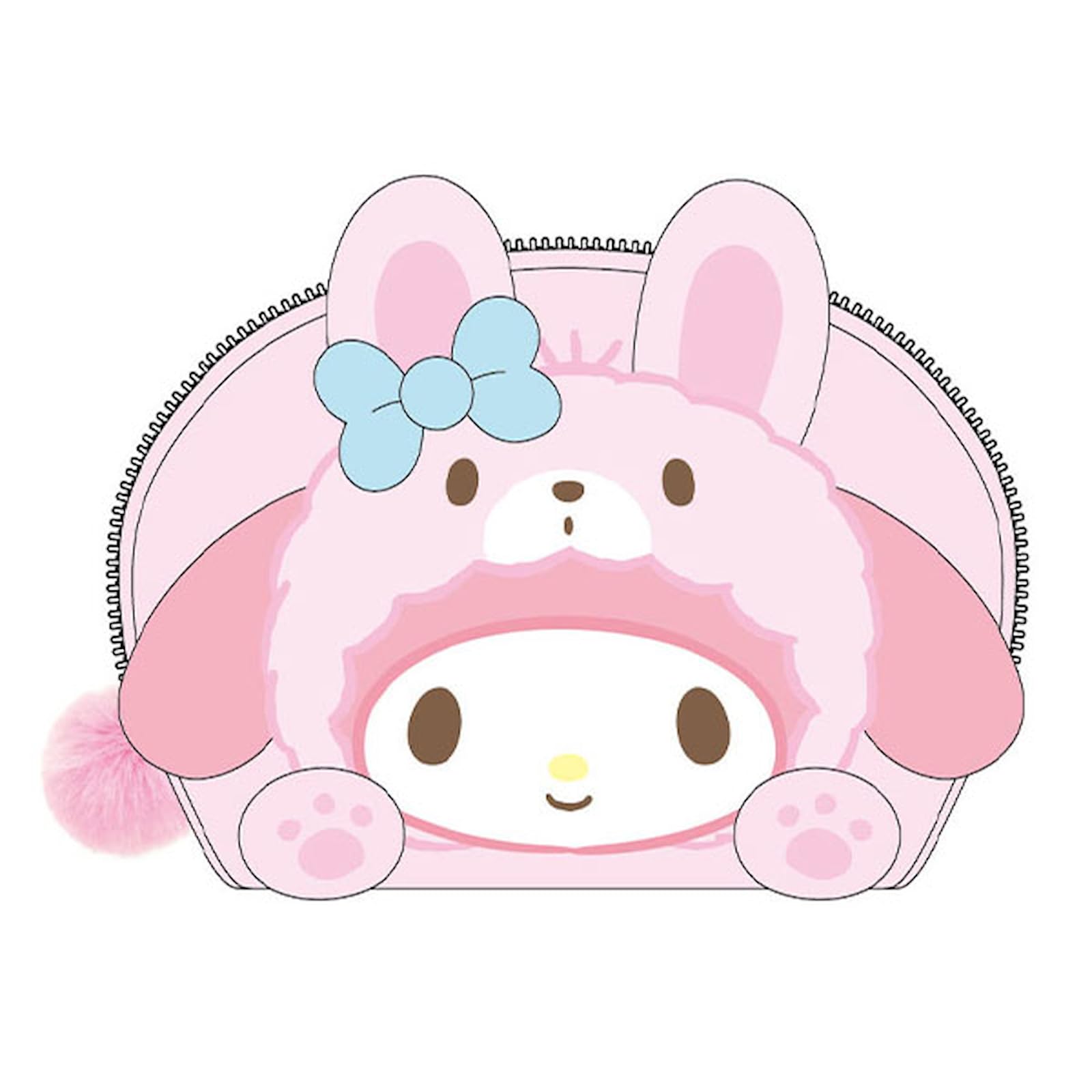 

K Company Sanrio Characters Oval My Melody (Banzai Series) Pouch, (Rabbit), SAB-OP-MM
