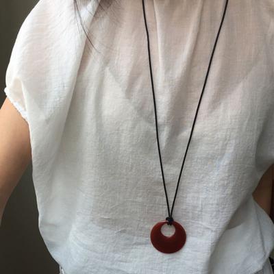 Collier cercle en cornaline MYBOBU