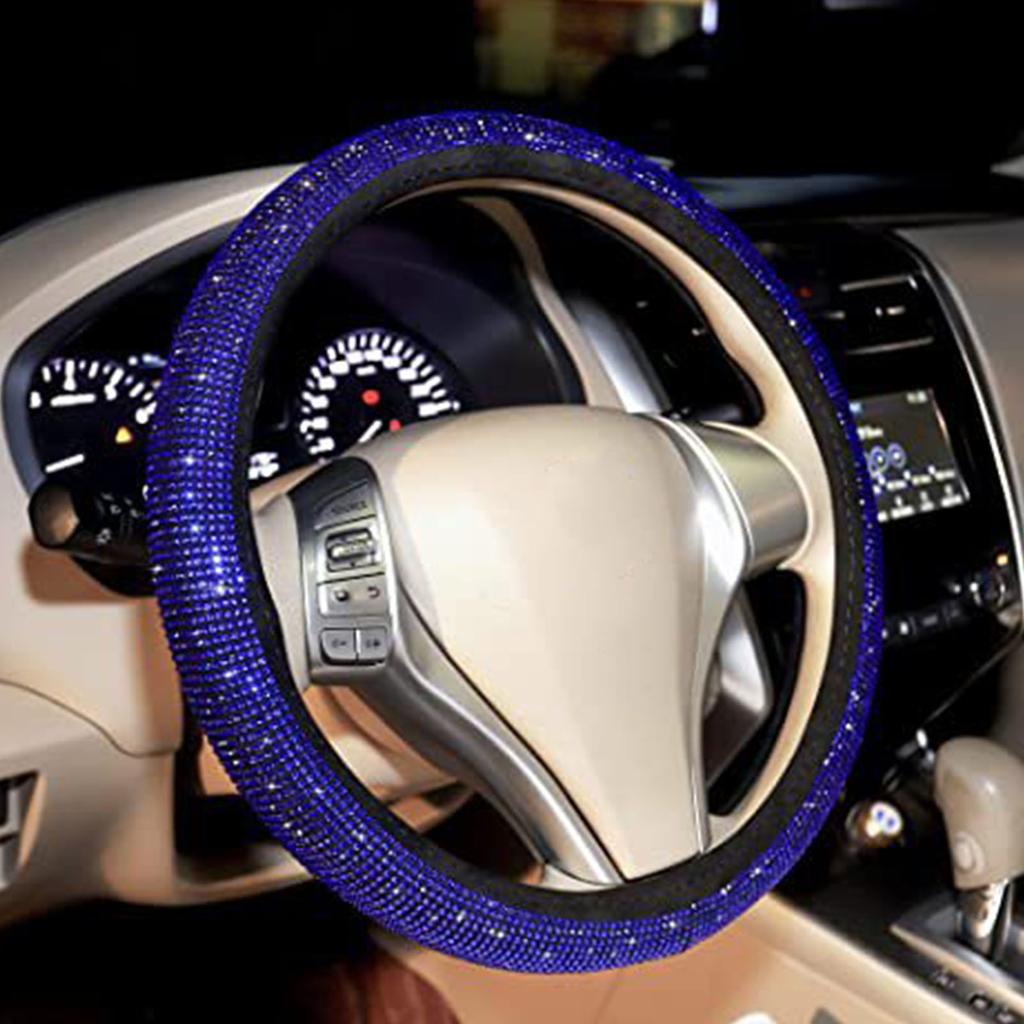 Car Steering Wheel Cover 15in Stylish Shiny Antislip Steering Wheel Protector for Most Cars