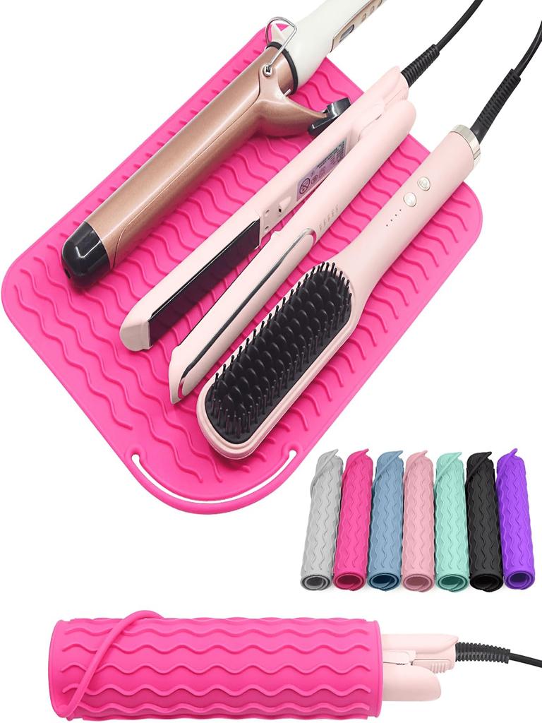 Portable Heat-Resistant Pad, Straightener, Curling Iron Insulation Pad, Anti Slip And Heat-Resistant Pad, Travel Styling Tool