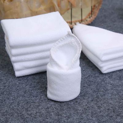 2/6/10Pcs High Quality White Square Microfiber Kitchen Wash Car Towel Cleaning Cloth