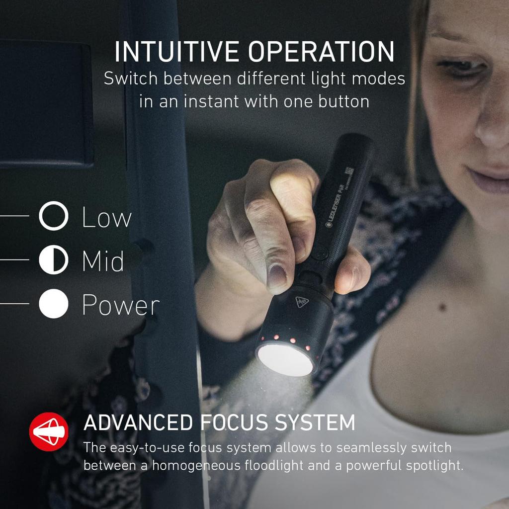 Ledlenser P6R 4th Generation LED Handheld 1600 320m Focus IP68 Warranty with Product Released September Trusted German Ledlenser High-Performance