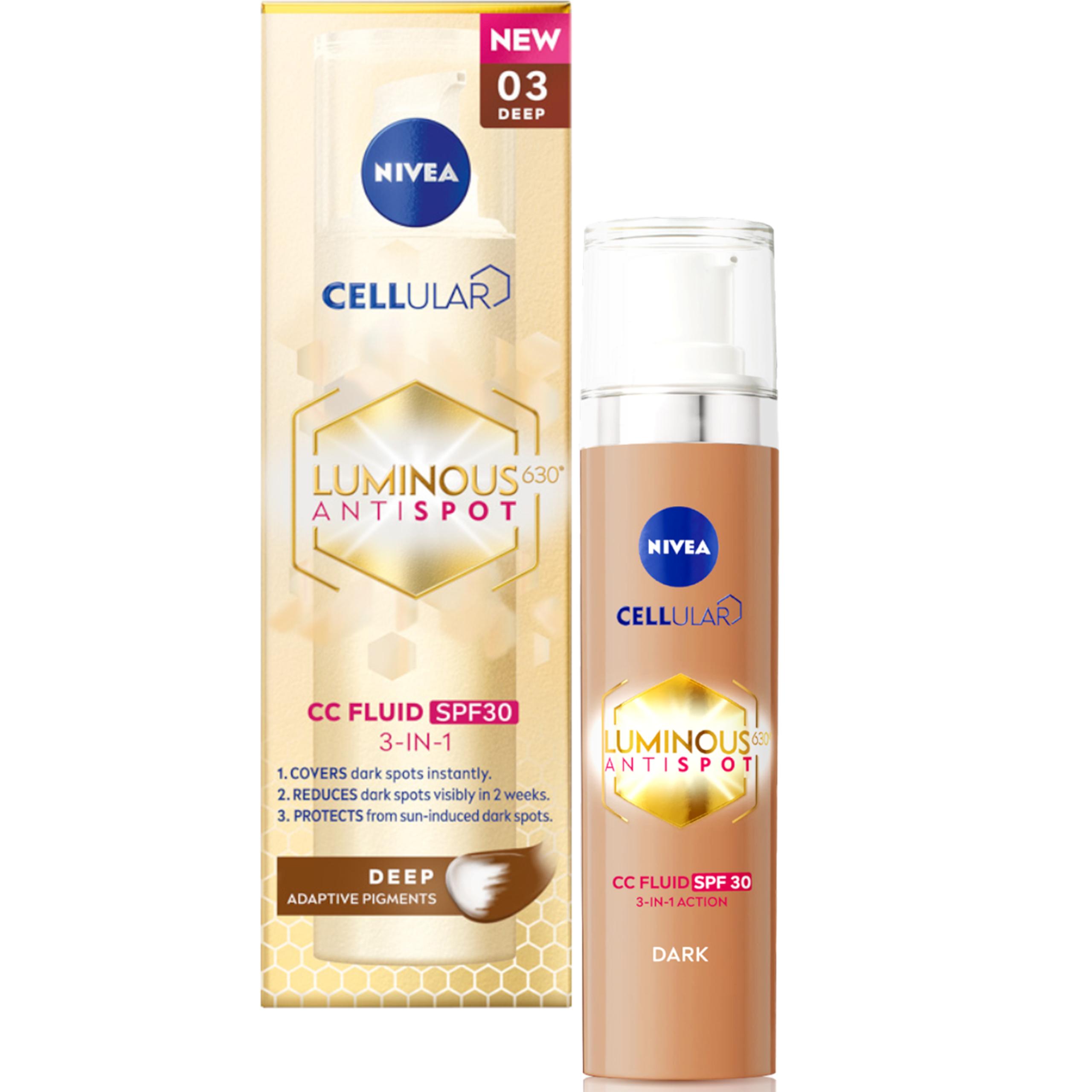 379678 Nivea Luminous630 CC Cream LSF 30 Gegen Hyperpigmentierung, Farbton 03/Deep 40
