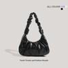 Summer New Pleated Portable Shoulder Bag, Femininity Versatile Underarm Bag