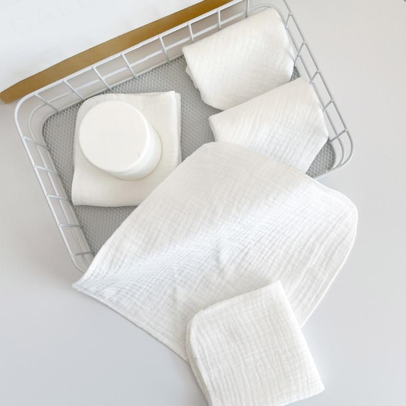 Nursing Towel for Newborn Toddler 4-Layers Cotton Wiping Towel Face Towel Muslin Washcloths Saliva Wipes Nursing Towel