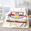 Rb Leipzig Personalized Name Blanket Lightweight Customizable Blanket Comfortable Great For Office Chair Nap Home Decor Picnics
