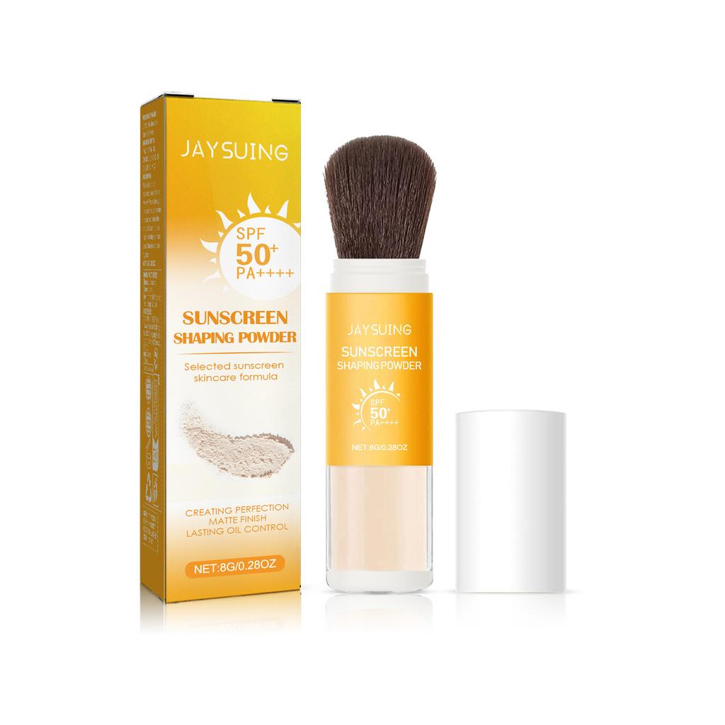 1 szt. Wodoodporny Puder Słoneczny SPF50 Sunblock Ochrona Skóry Niewidoczne Pory Blokada Słoneczna Kontrola Oleju do Pielęgnacji Twarzy