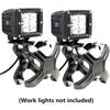 Pair Black X Quincunx Bracket Headlamp Bracket For Jeep Off-Road Vehicles