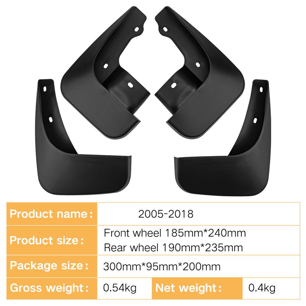 Mudguards Mudflaps With Hardware Kits Compatible For Jimny 2005-2018, Mud Guards Splash Guards Tire Protector Replacement, Vehicle Sediment Protection